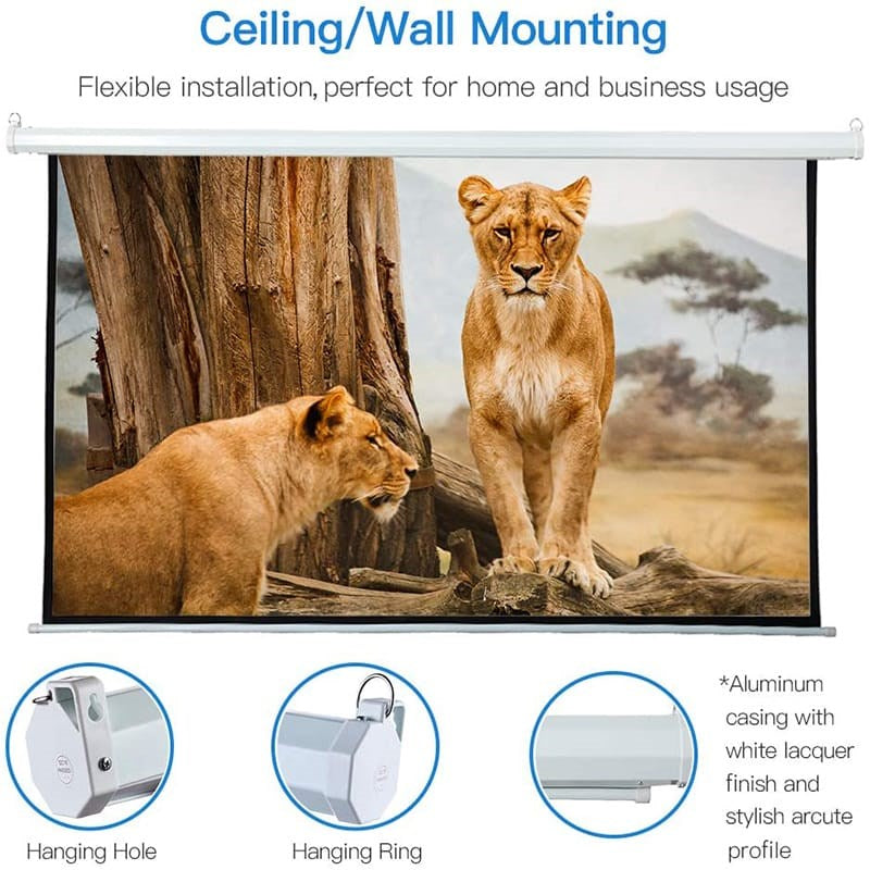 SMQ Electric Projector Screen with RF (100 SMQ Electric Projector Screen with RF (100